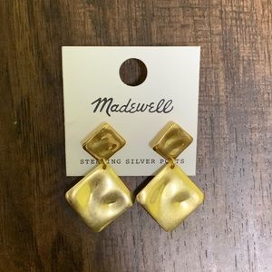 Madewell hammered drop earring